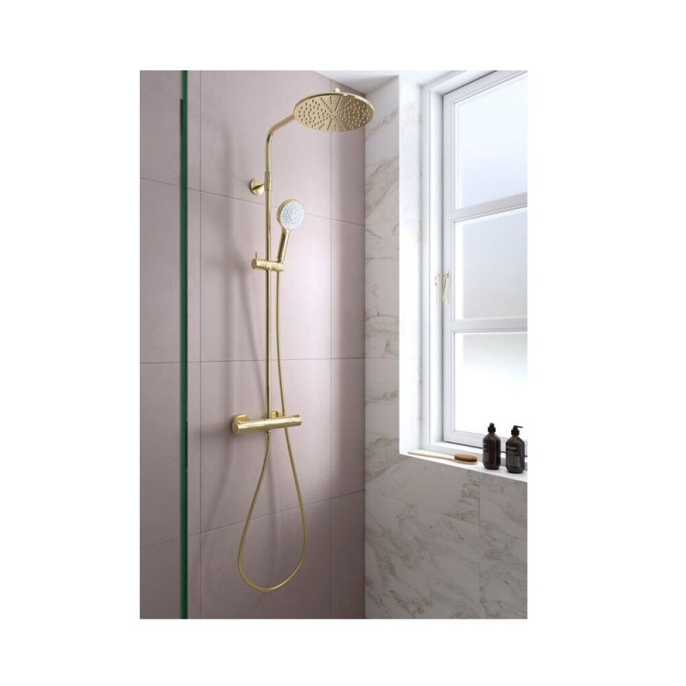 Suihkukokonaisuus Damixa Silhouet kiiltävä messinki