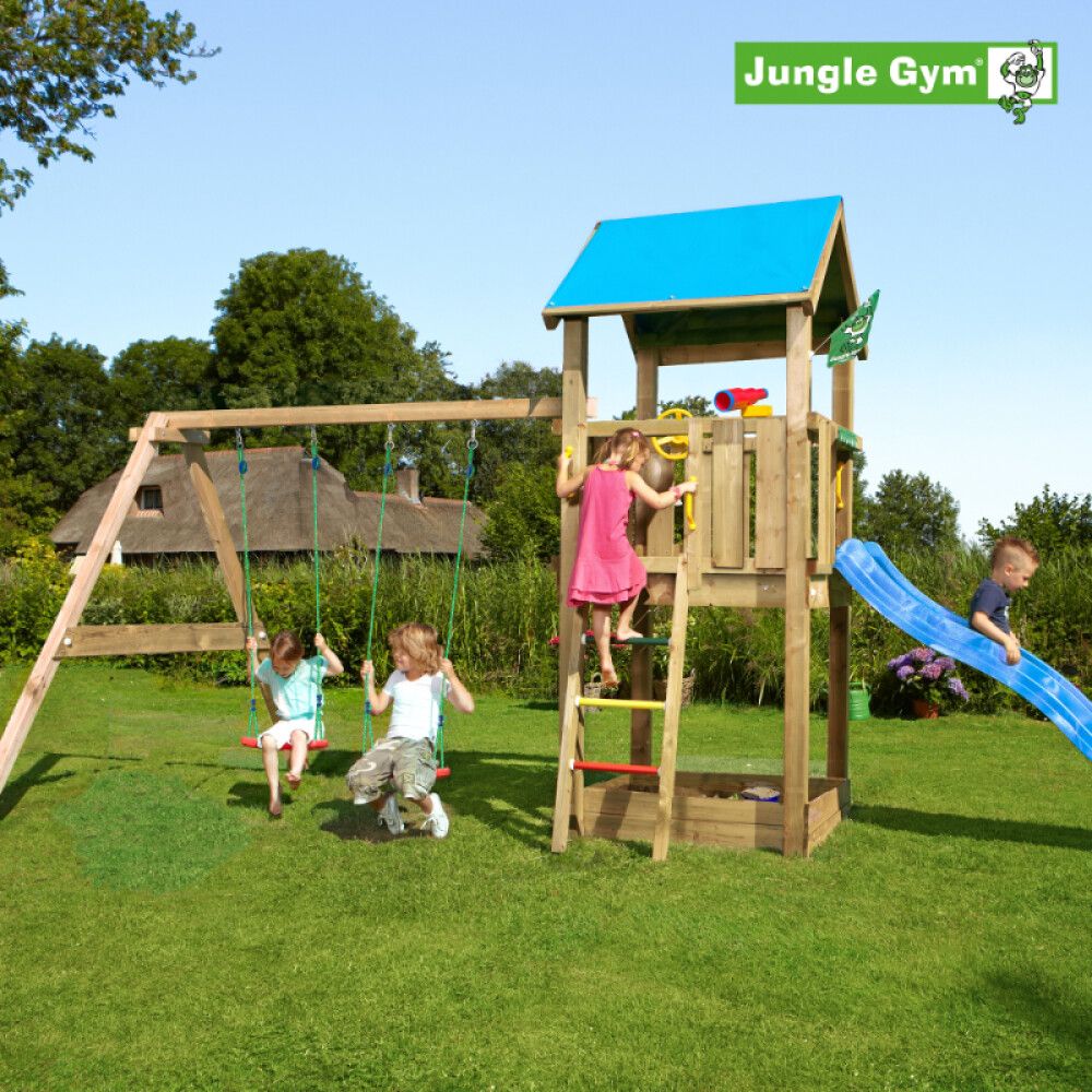 Leikkitorni Jungle Gym Castle Swing Module