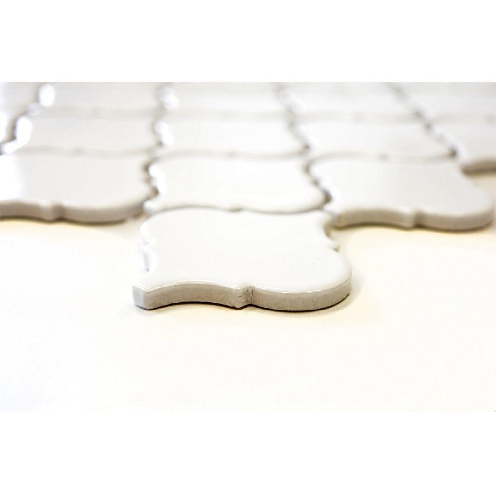 Mosaiikki Florentine Valkoinen Kiiltävä