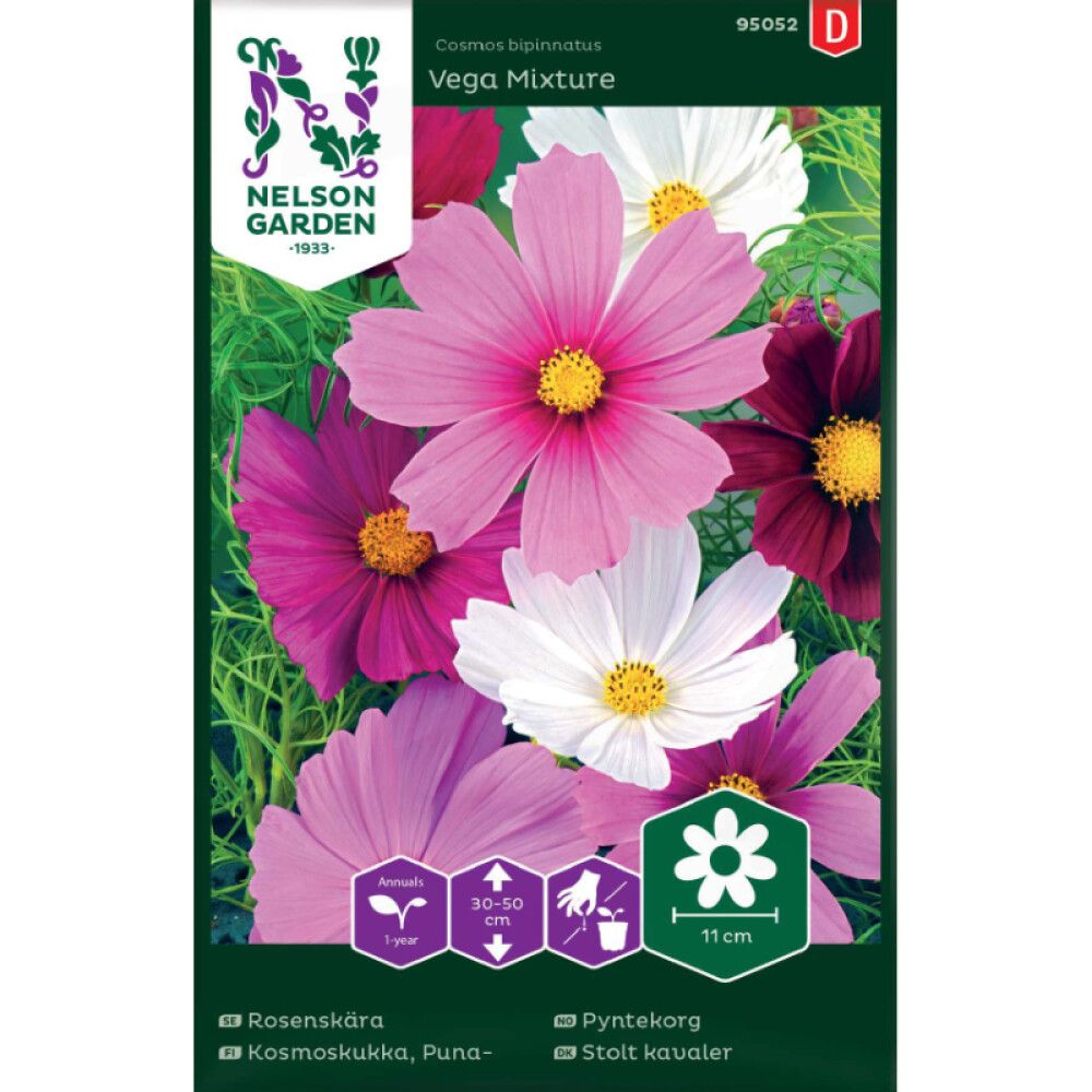 Punakosmoskukka Nelson Garden Vega Mixture