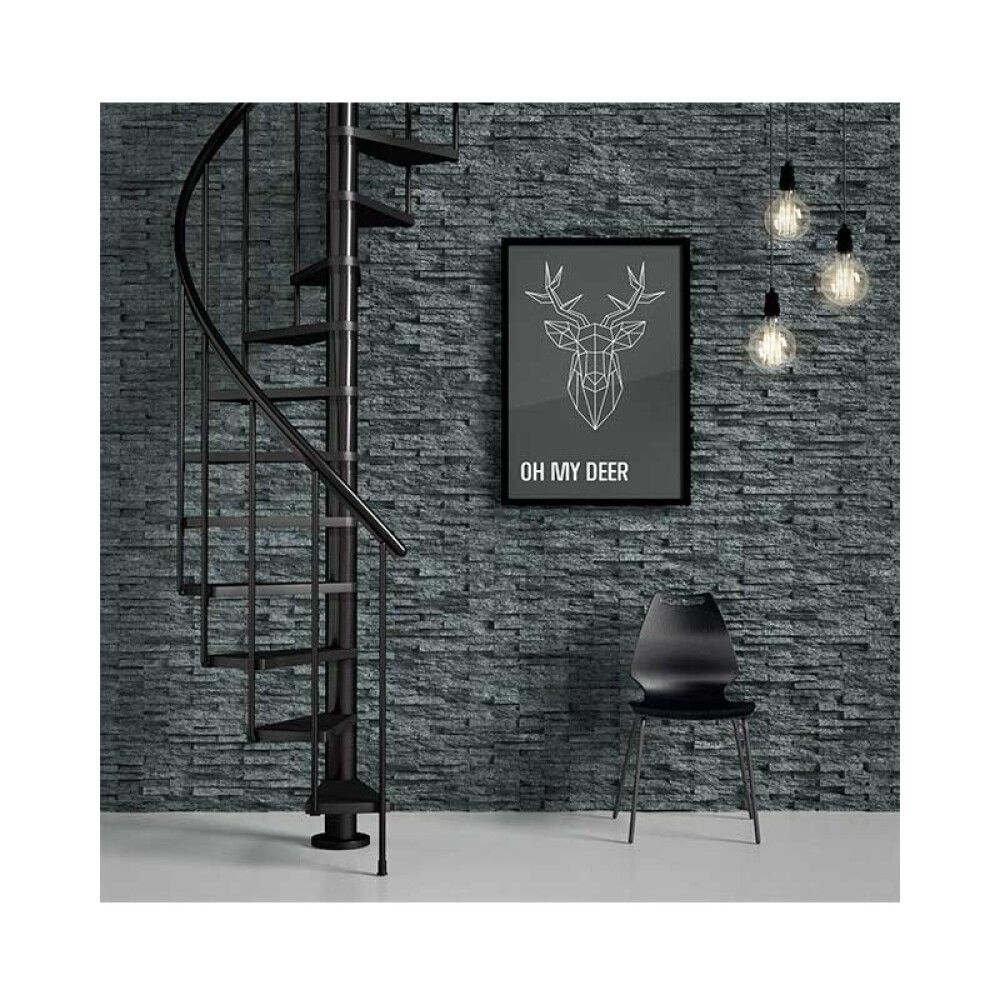 Kierreporras Dolle Calgary Antrasiitti 120 cm