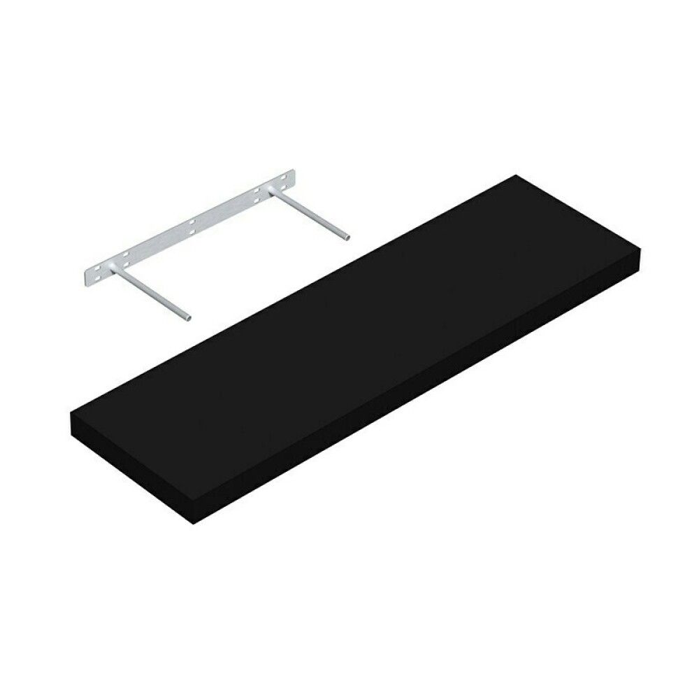 Seinähylly Regalux XL4 musta 3,8 x 24 x 80 cm