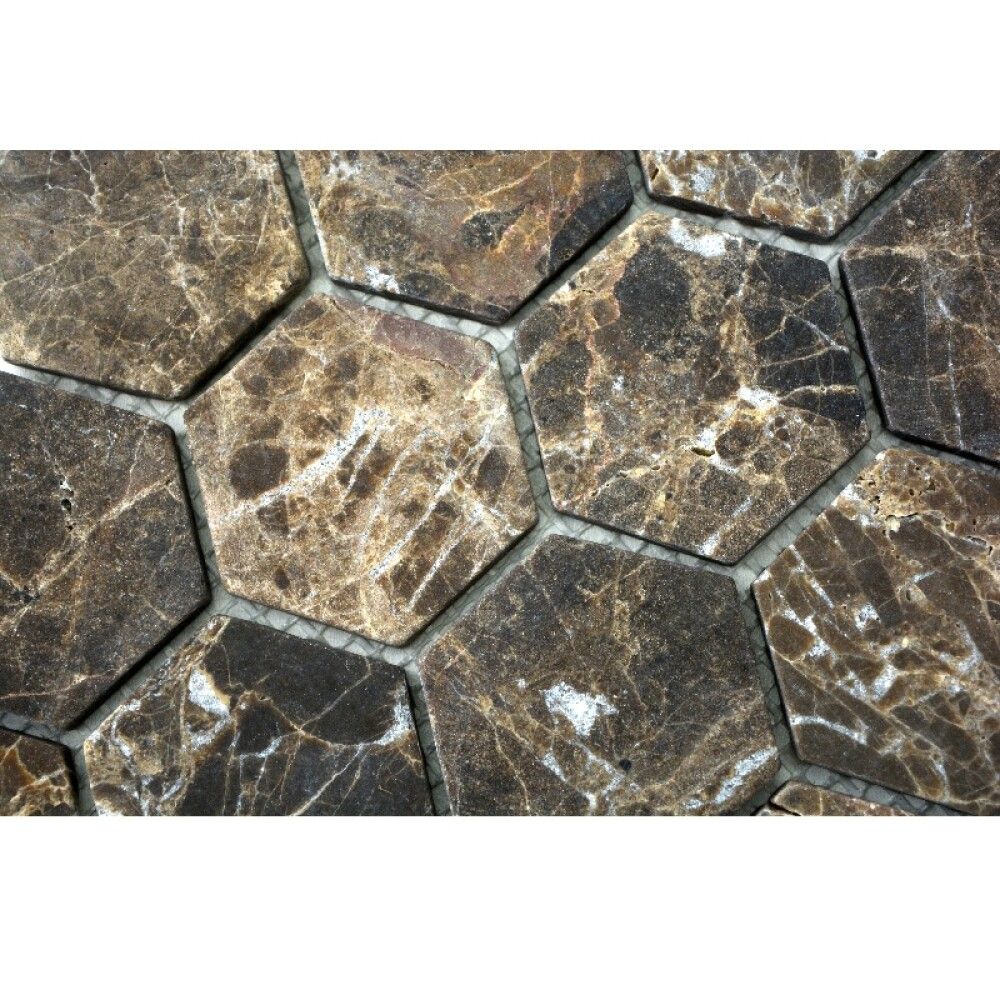 Mosaiikkilaatta Hexagon MOS HXN 476 Ruskea 29,8 x 30,5 cm