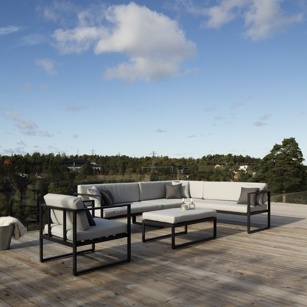 Kulmasohvaryhmä Sensum Skepparholmen musta