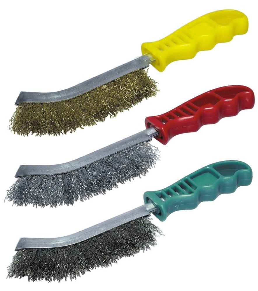 Metallilankainen käsiharjasarja Wolfcraft 3-os.