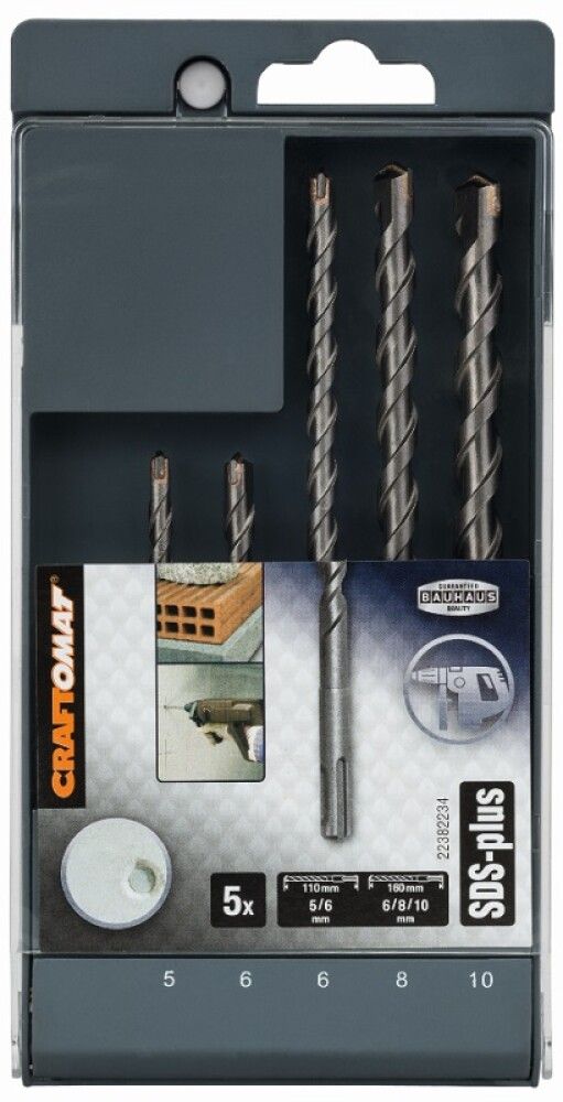 Betoniporanteräsarja Craftomat SDS-P 5-10 mm 5-osainen