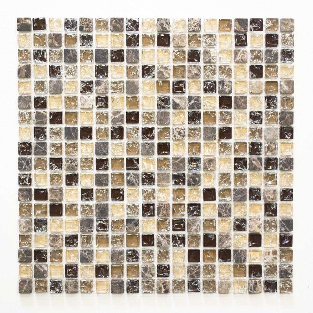 Mosaiikki Square Mix Ruskea