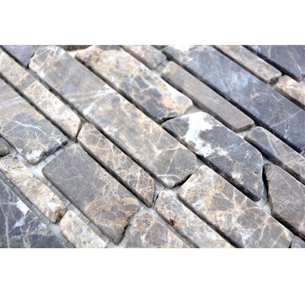 Mosaiikkilaatta Fliesen Brick Uni ruskea 27,5 x 30 cm