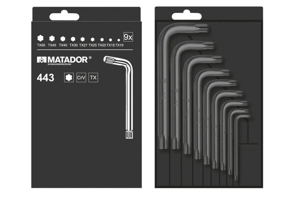 Torx-avainsarja Matador T10–T50 9-os