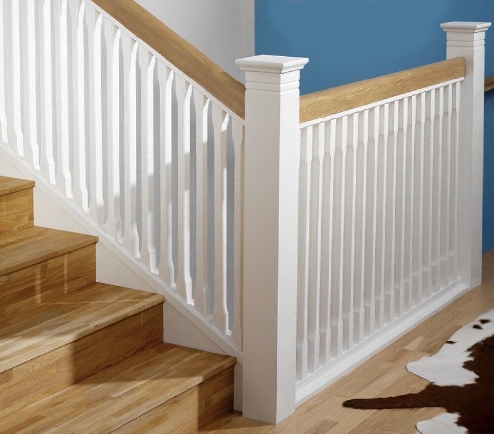 Kaidepinna Lundbergs 57 Stockholm MDF Valkoinen 950 x 41 x 41 mm 4 Kpl