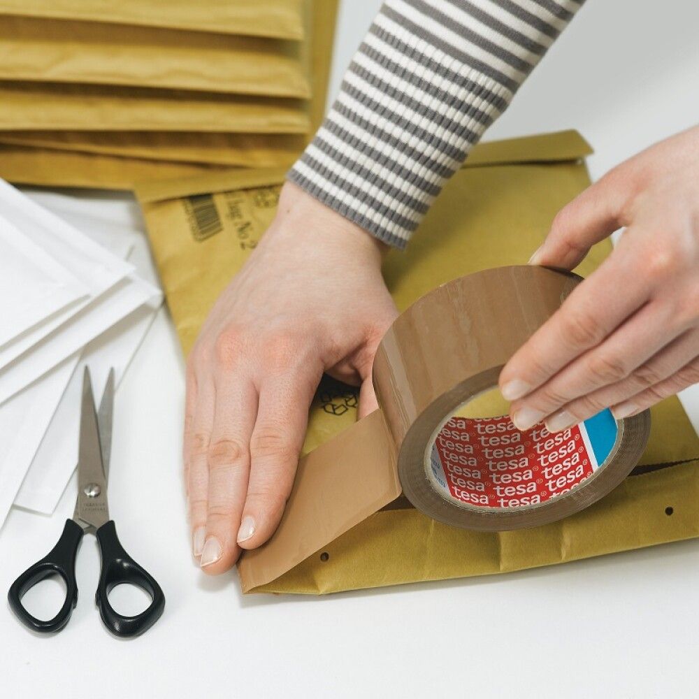 Pakkausteippi Tesa 66 m x 50 mm Ruskea