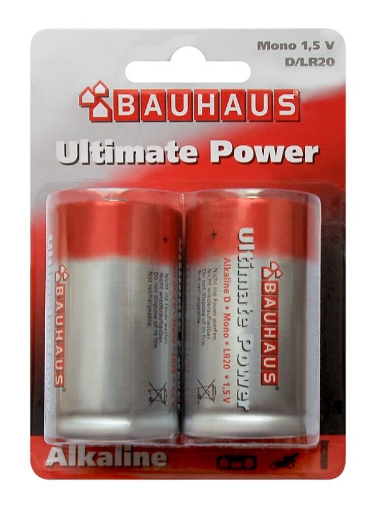 Alkaaliparisto Ultimatepower 1,5 V LR20 2 kpl