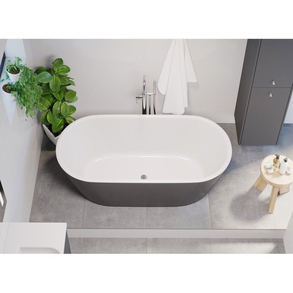 Kylpyamme Camargue Visby Valkoinen/harmaa