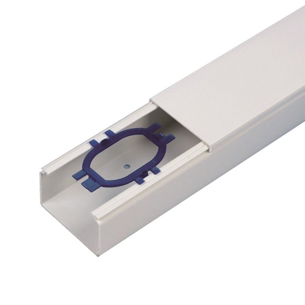 Minikanava REV Ritter valkoinen 100 x 40 mm 2 m