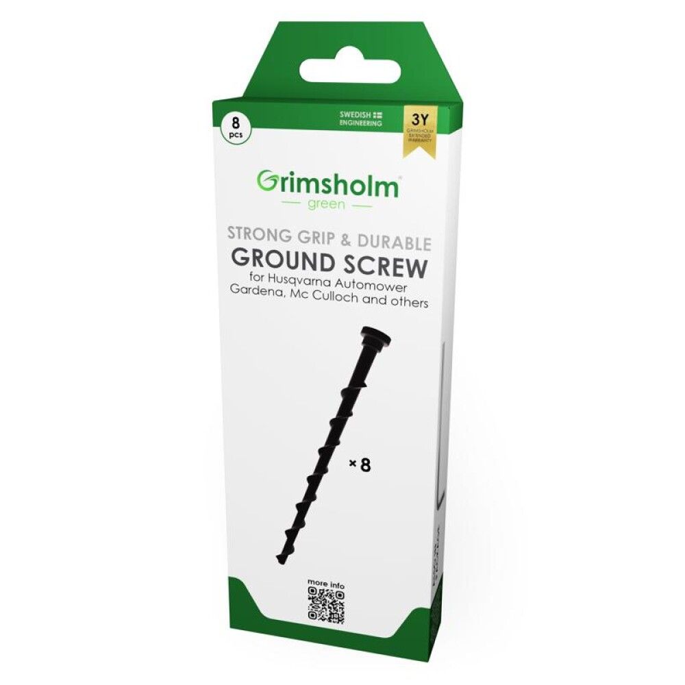 Maaruuvi robottiruohonleikkurin suojakatokseen 8 kpl