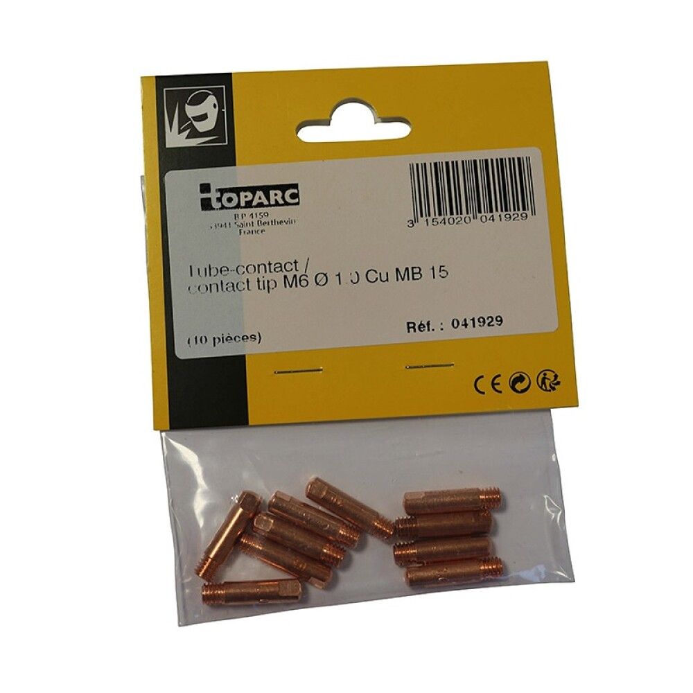 Kosketusputki Toparc 1 mm 150 A 10 kpl