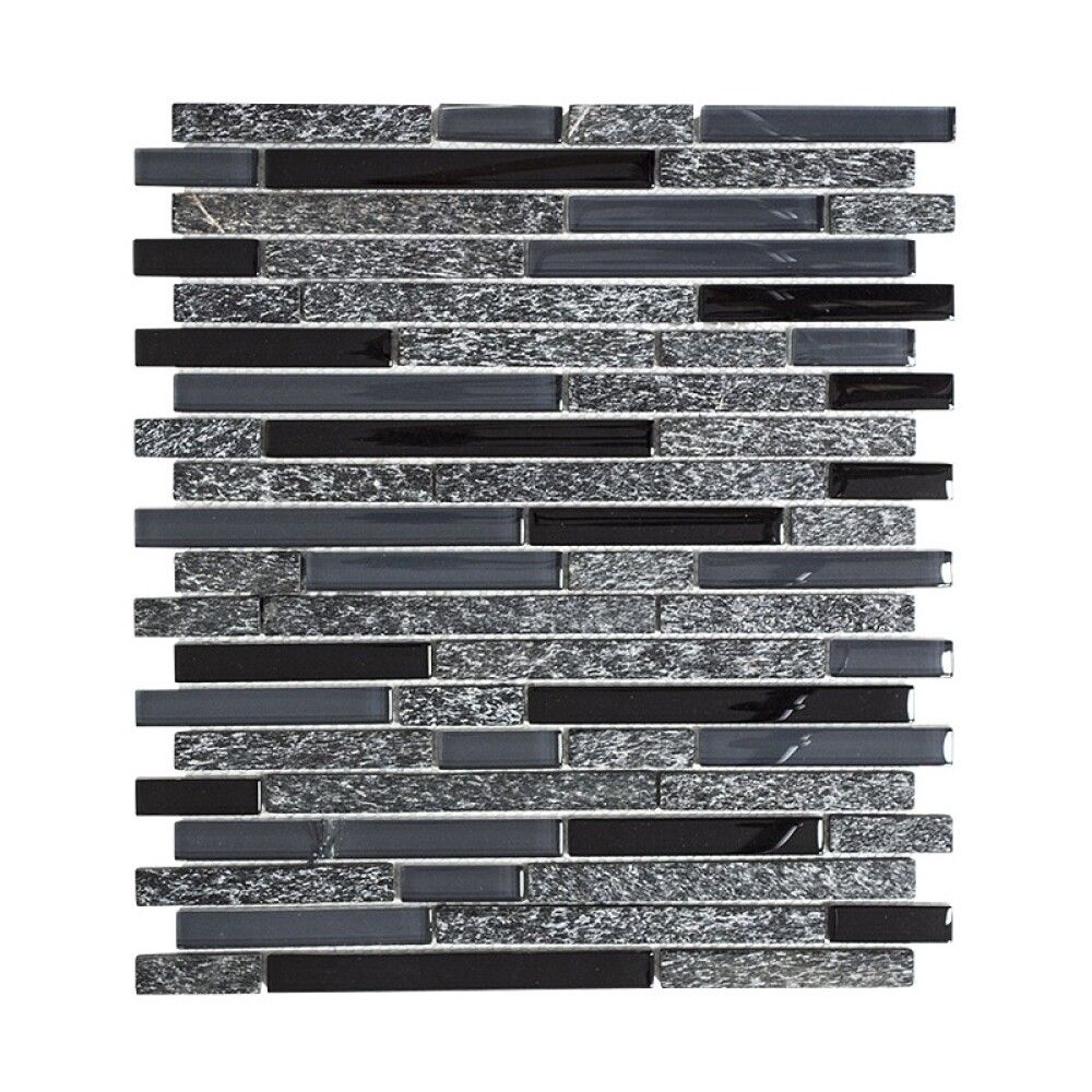 Mosaiikkilaatta XCM MV798 Musta/Harmaa 29,8 x 33,8 cm