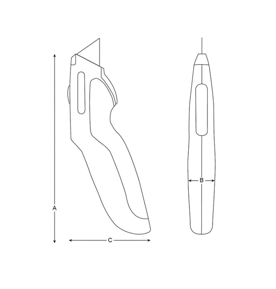 Katkoteräveitsi Ergo KE18-01 18 mm