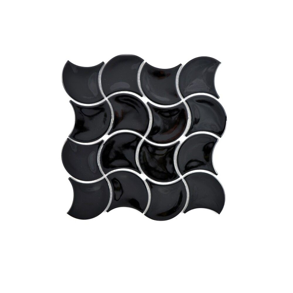 Mosaiikki Wave Musta