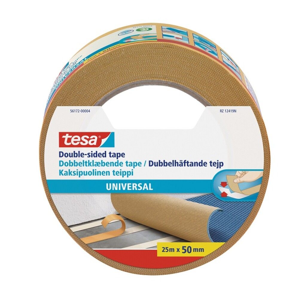Mattoasennusteippi Tesa Universal 25 m x 50 mm