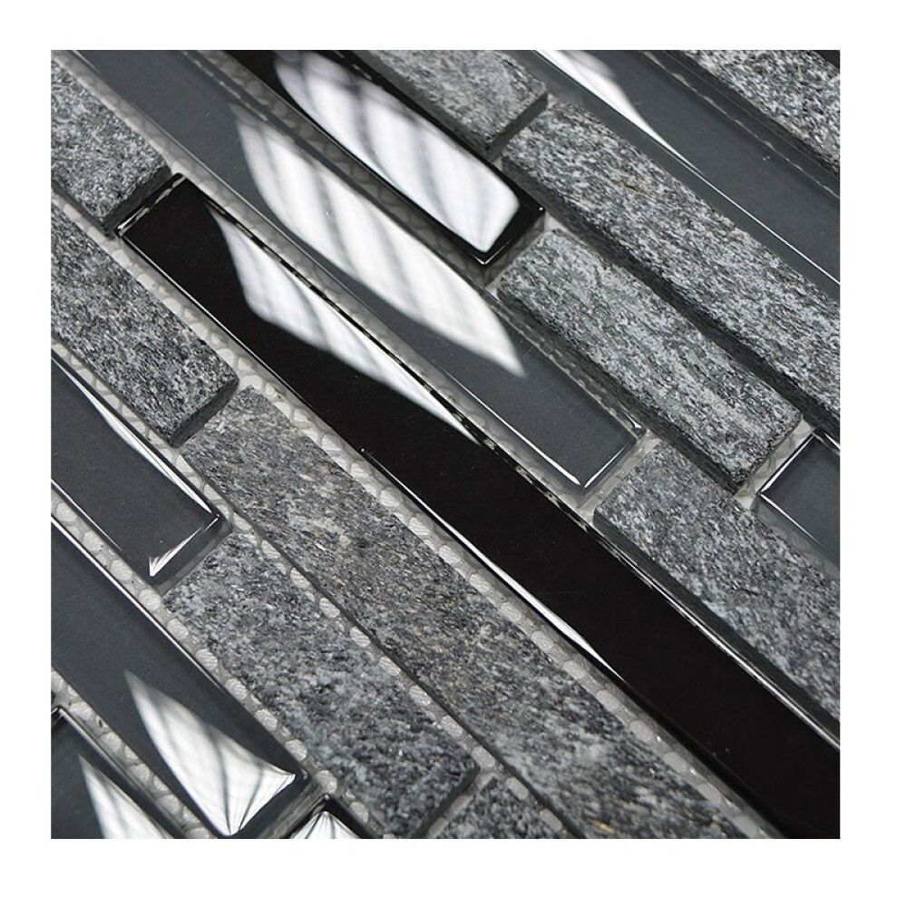 Mosaiikkilaatta XCM MV798 Musta/Harmaa 29,8 x 33,8 cm