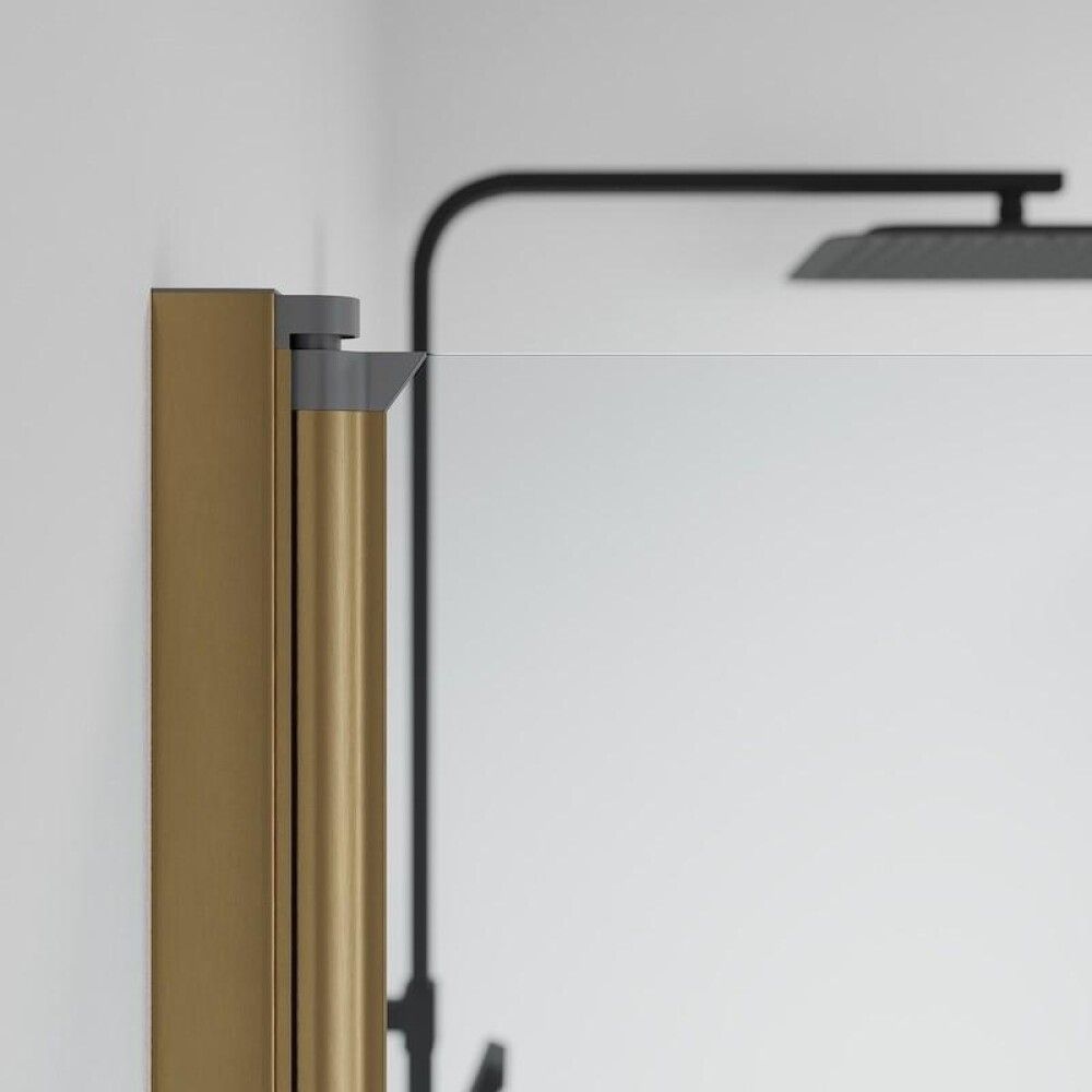 Profiilisetti Camargue Skärgård, suihkuovi, harjattu messinki