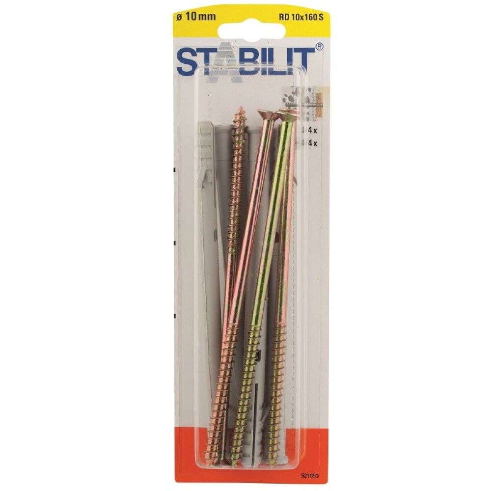 Välitulppa Ja Ruuvit 10 160 S Ruuvi 7,0x170