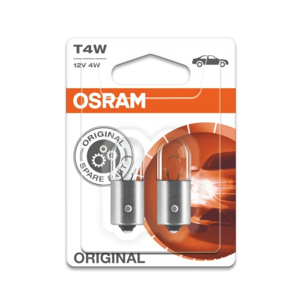 Polttimo Osram Original Vilkkuvalo 3893 T4W 2 kpl