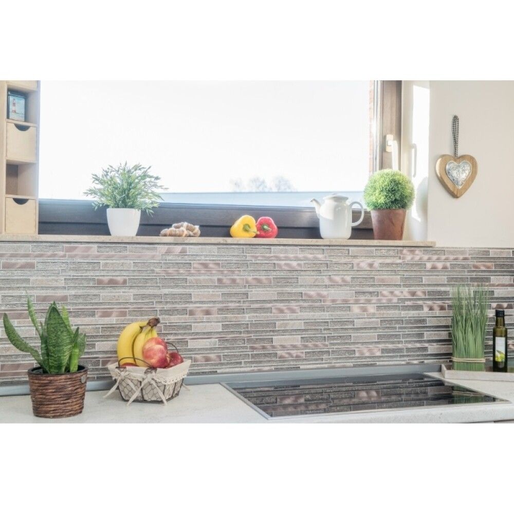 Mosaiikkilaatta Crystal XAM GV74 Beige/Ruskea 29,8 x 31 cm