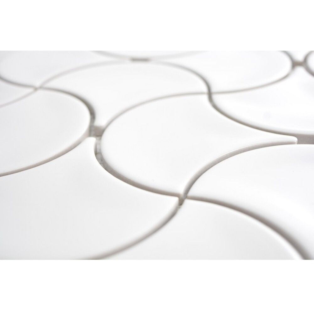 Mosaiikki Wave Valkoinen