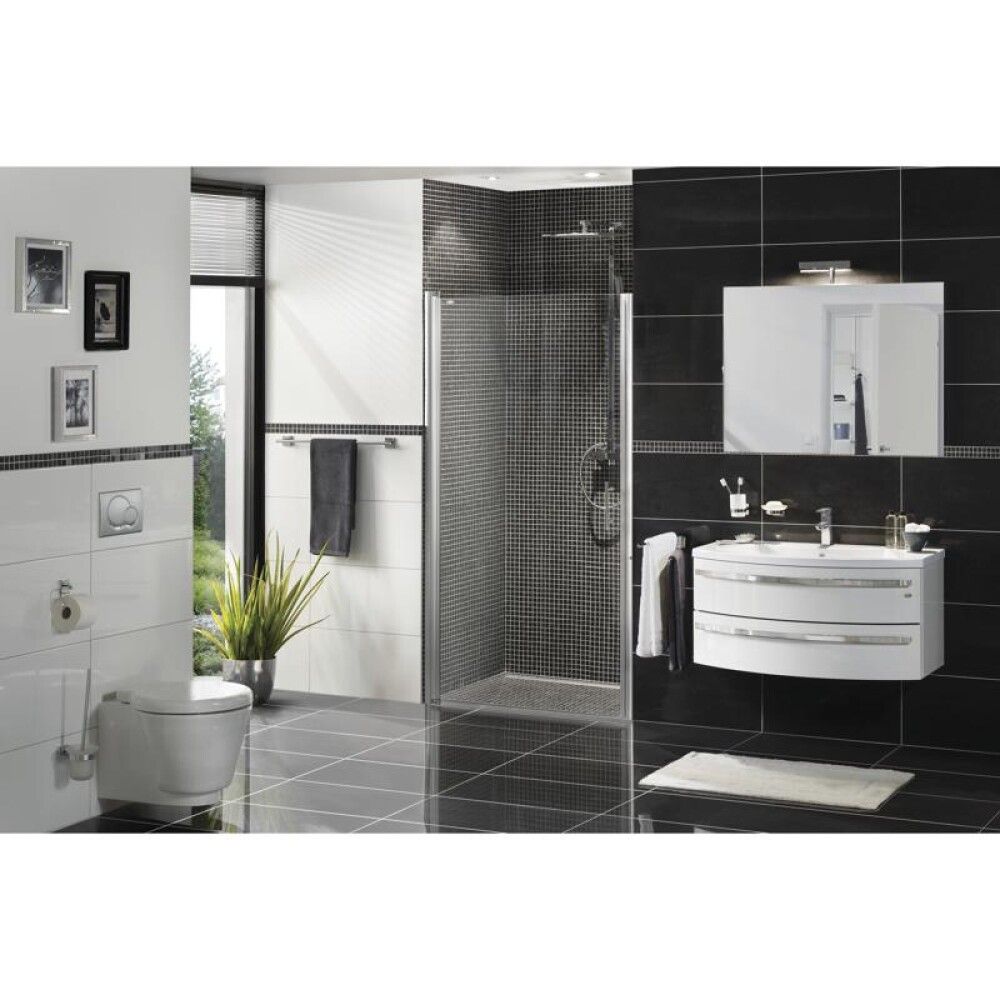 Lattialaatta Futura Rustic Musta 30 x 60 cm