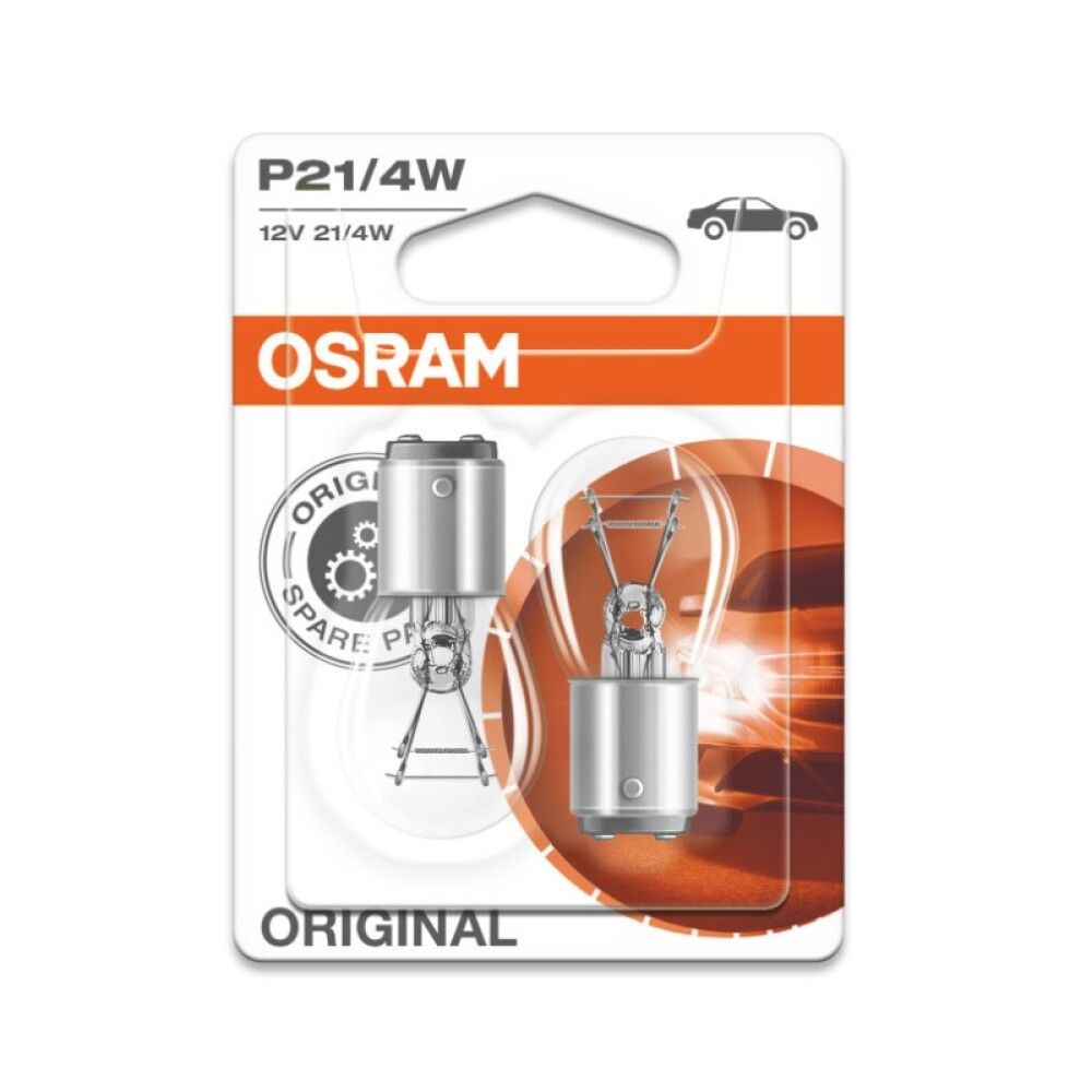 Polttimo Osram Original Vilkkuvalo 7225 P21/4W 2 kpl