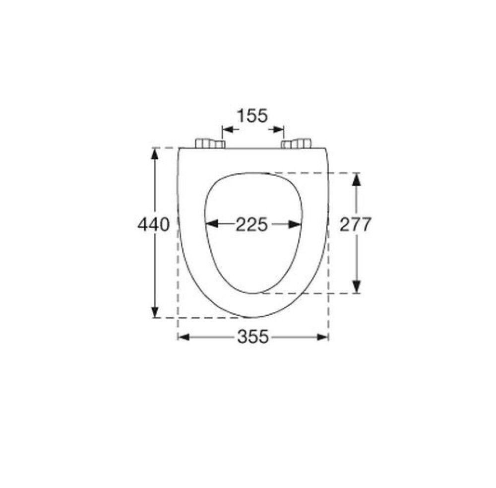 WC-istuinkansi Pressalit Basis Sign Valkoinen