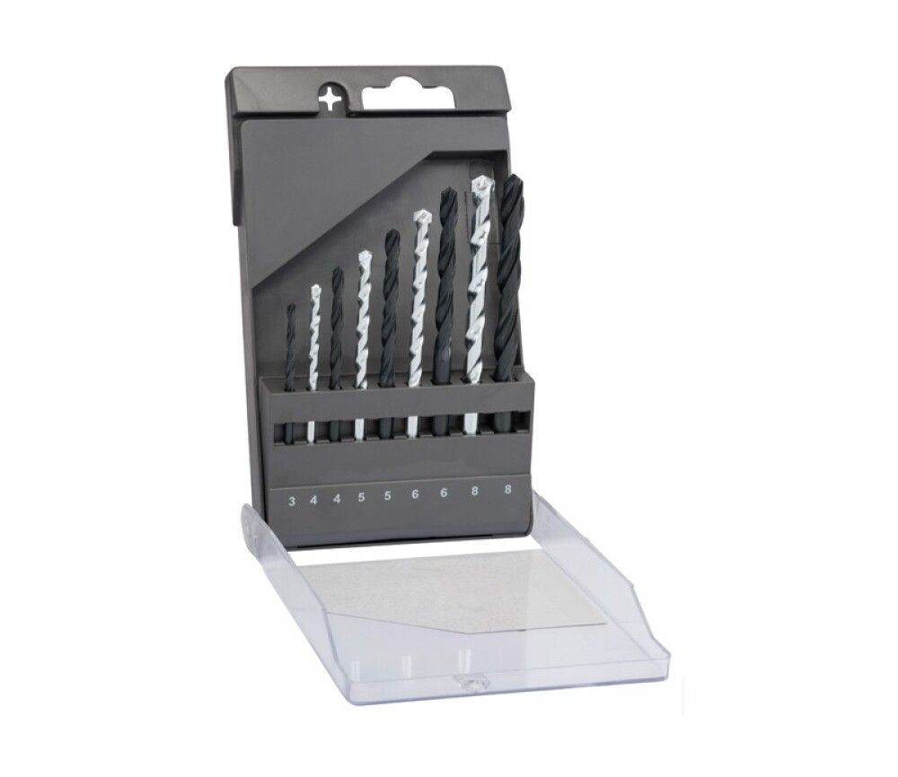 Poranteräsarja Craftomat metalli-kivi 9-osainen