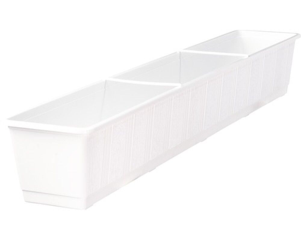Parvekelaatikko Standard 100 cm valkoinen