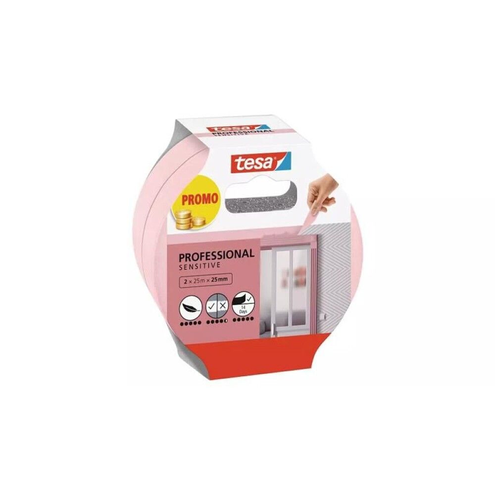 Maalarinteippi Professional Tesa Sensitive 25 m x 25 mm