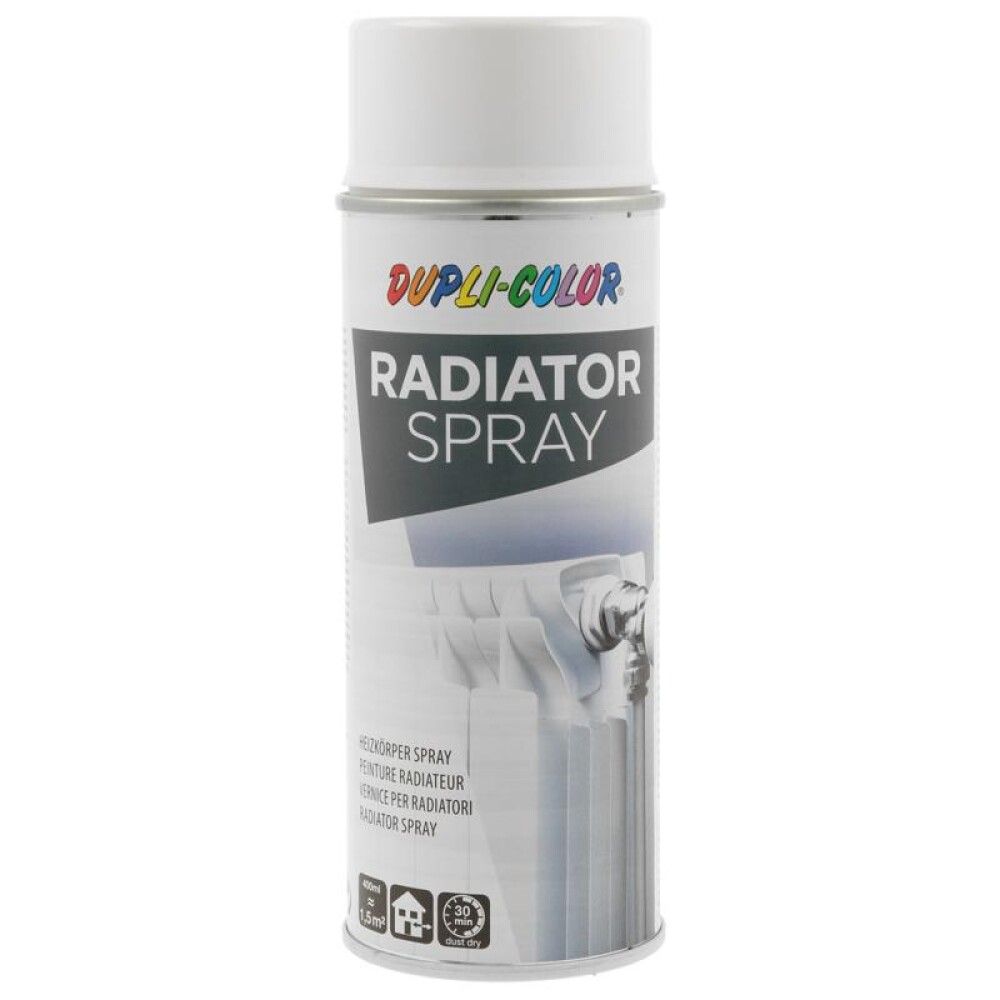 Patterimaali Dupli-Color Radiator Spray kiiltävä valkoinen 400 ml