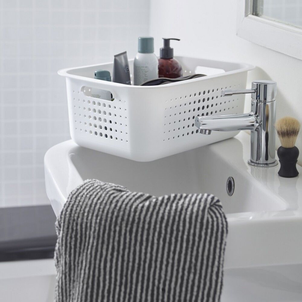 Säilytyskori SmartStore Basket Recycled 10 L Valkoinen 37 x 28 x 15 cm