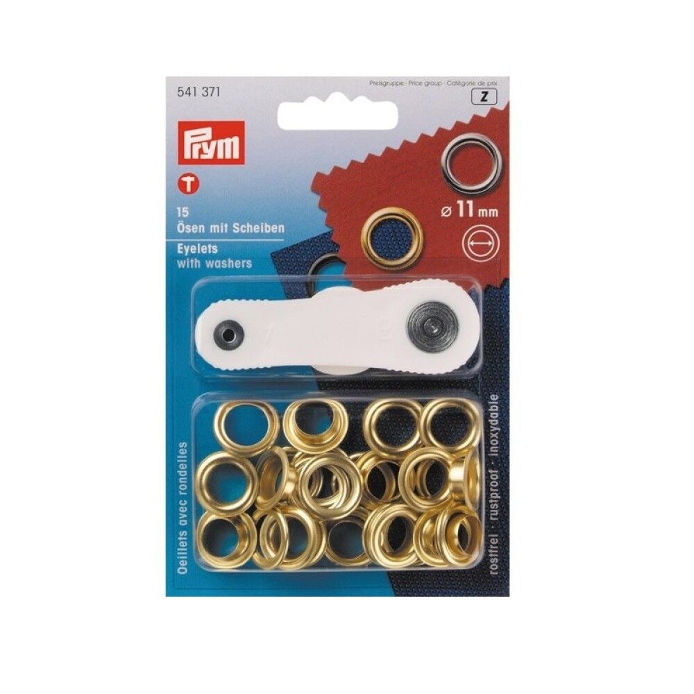 Messinkirengas Prym Ø 11 mm 15 kpl/pkt