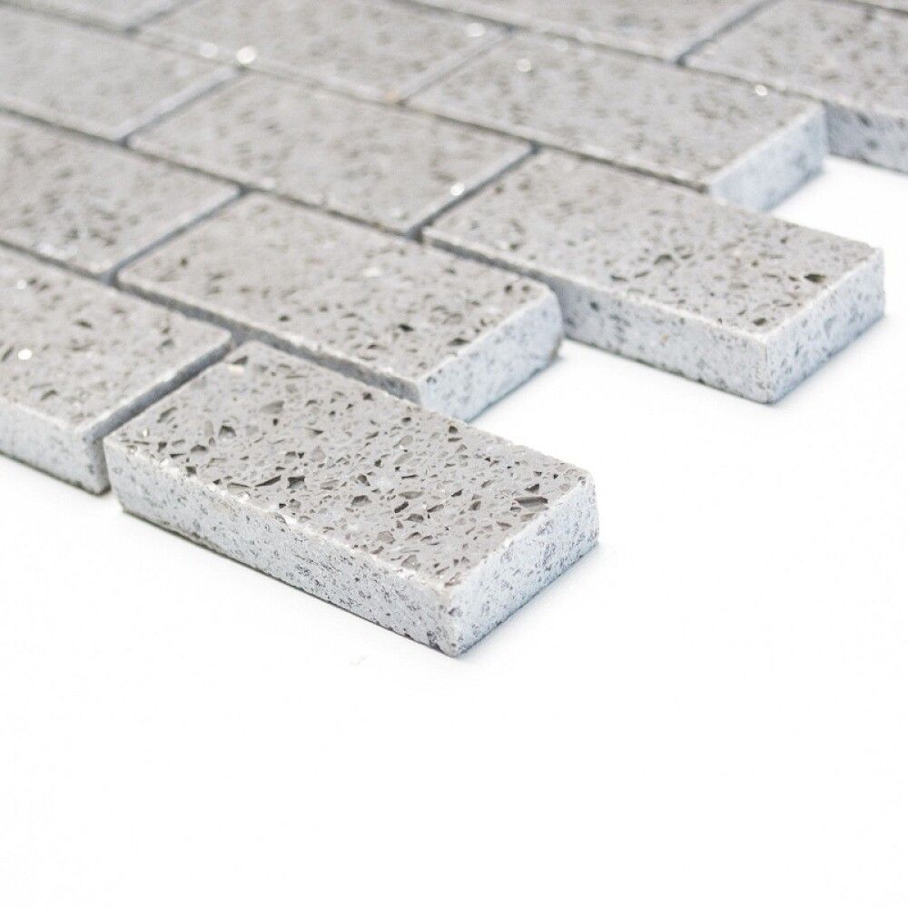 Mosaiikkilaatta Fliesen Brick Artifial harmaa 30 x 30 cm