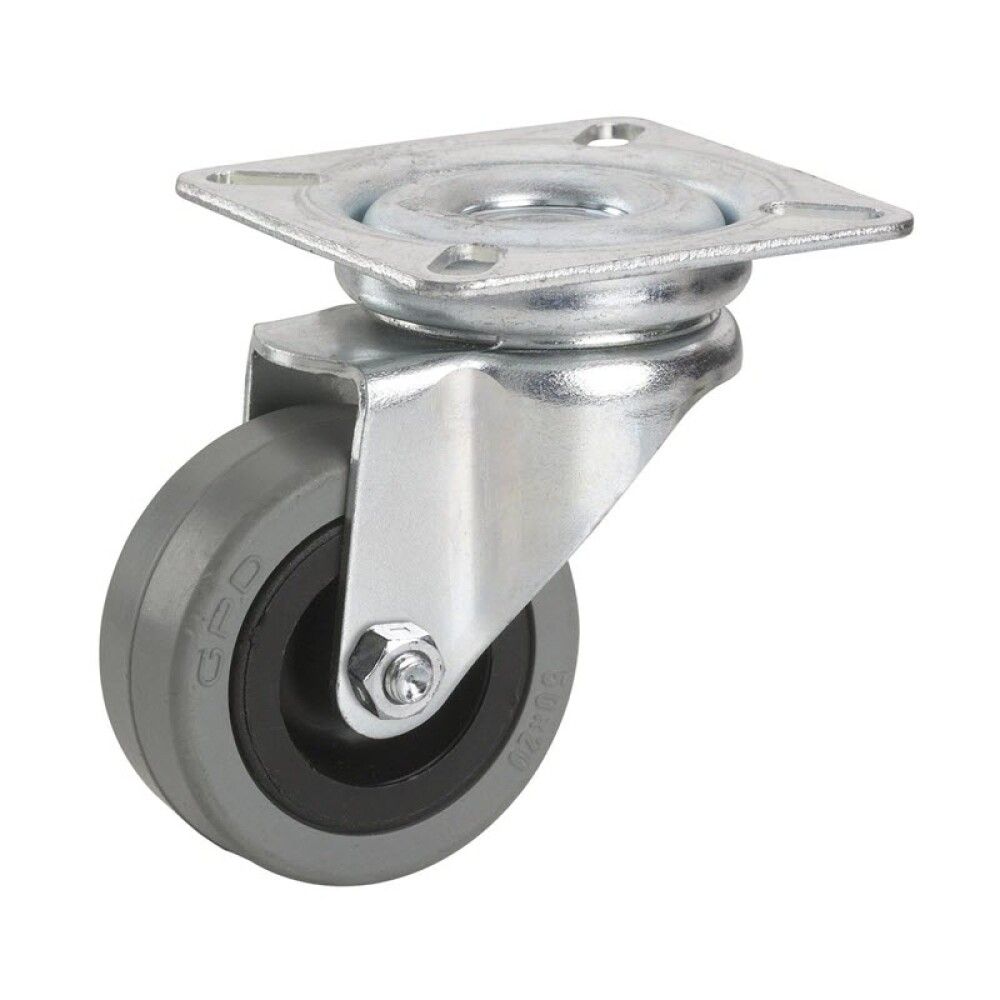 Kalustepyörä Stabilit Ø 50 x 19 mm, levy 60 x 60 mm