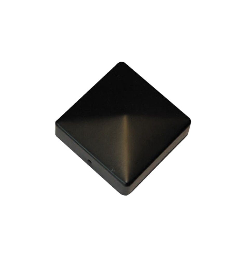 Tolpanhattu ruuvattava musta 97 x 97 mm