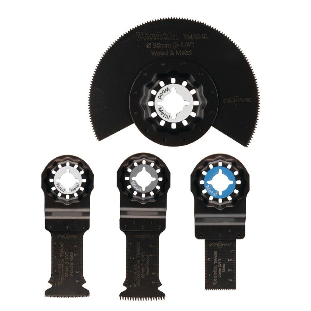 Monitoimikoneen teräsarja Makita B-67480 4 kpl/pkt