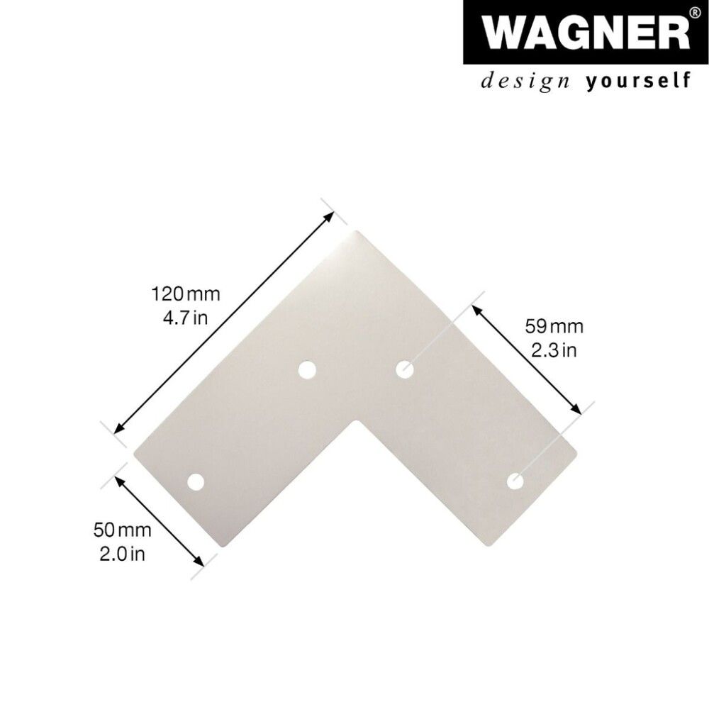 Pinnijalka Wagner System Vaaleanharmaa 40 cm
