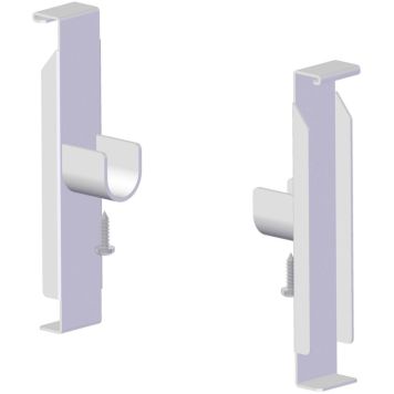 Telinekiinnike Lundbergs Vaatetangolle Valkoinen