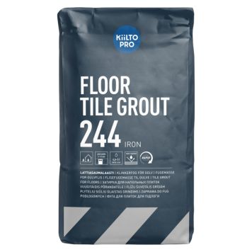 Lattiasaumalaasti Kiilto Pro Floor Tile Grout 244 Iron 20 kg