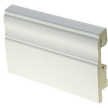 Jalkalista Maler Johtokotelo 19 x 90 x 2750 mm MDF Valkoinen