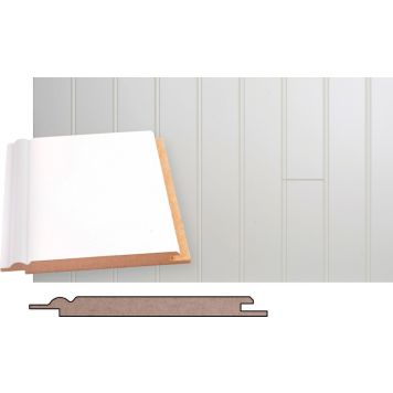 Kattopaneeli Maler MDF Helmi Valkoinen 10 x 120 x 2070 mm