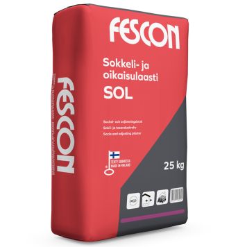 Sokkeli- ja oikaisulaasti Fescon SOL 25 kg