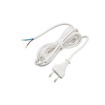 Pistotulppajohto Harju 2,5 m Valkoinen